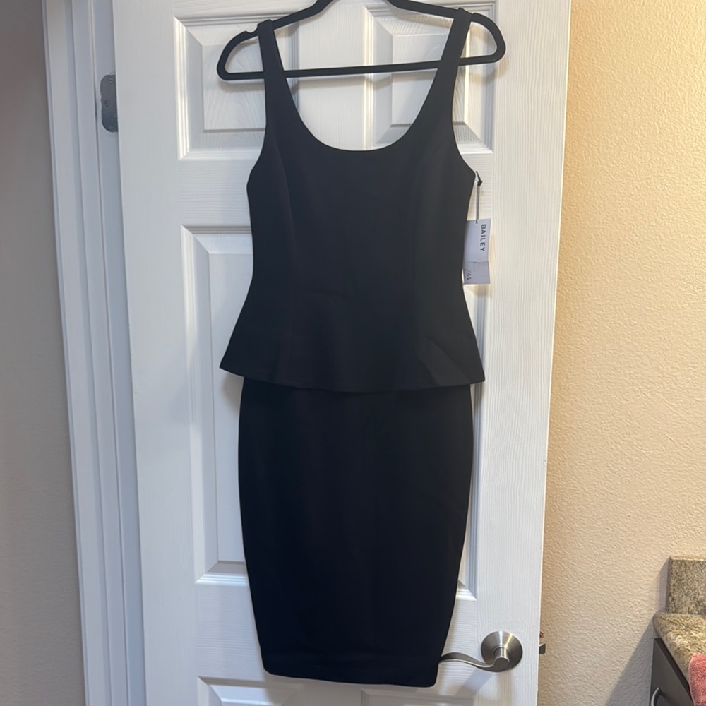 Bailey 44 Black Peplum Dress